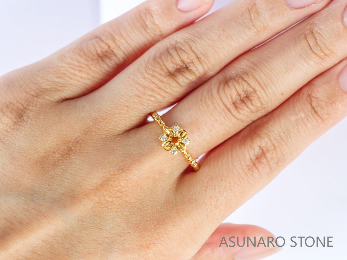 【お仕立て用】空枠番号：5173C　2.5mm用　リング枠　【オーダージュエリー用】