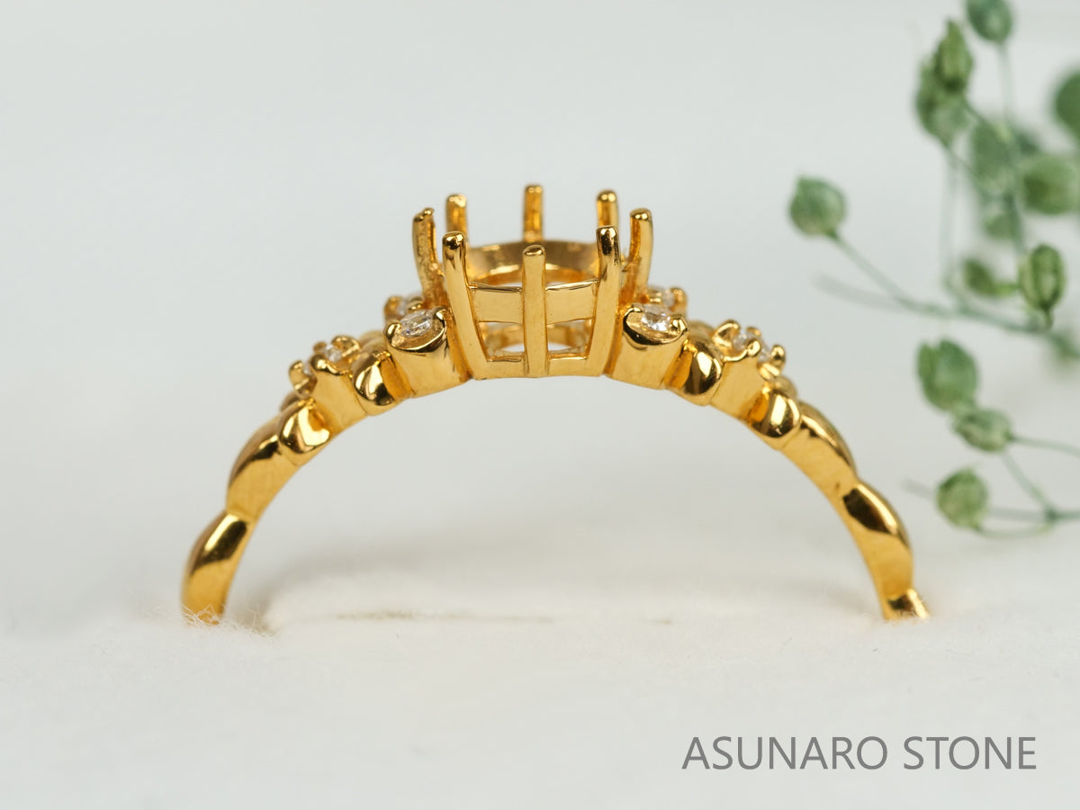 【お仕立て用】空枠番号：5455C　リング枠　【オーダージュエリー用】