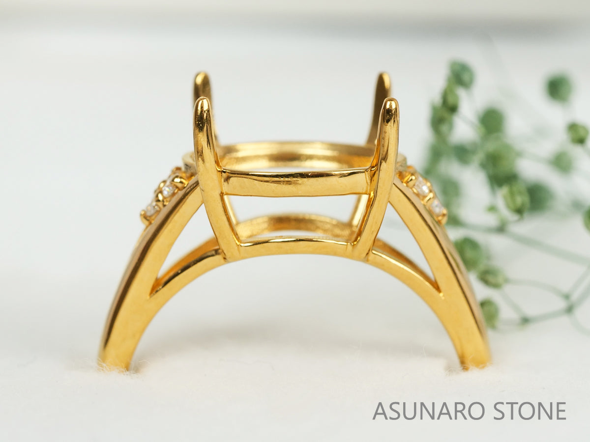 【お仕立て用】空枠番号：5269C　リング枠　【オーダージュエリー用】