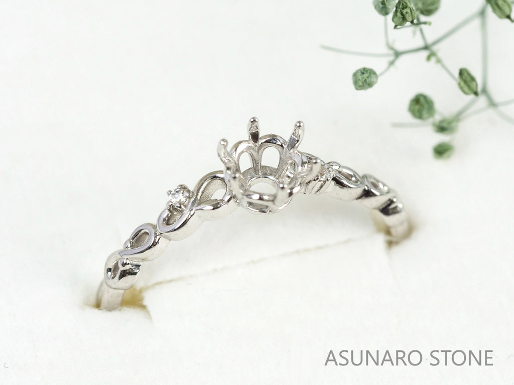 【お仕立て用】空枠番号：5276C　リング枠【オーダージュエリー用】