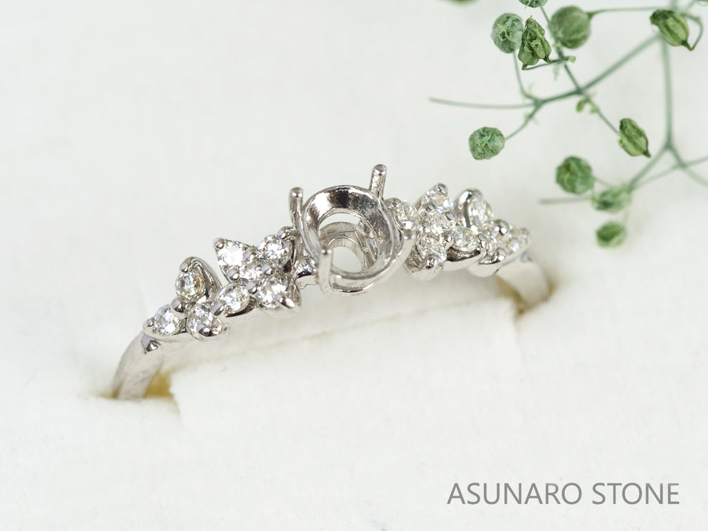 【お仕立て用】空枠番号：5275C　  リング枠　【オーダージュエリー用】