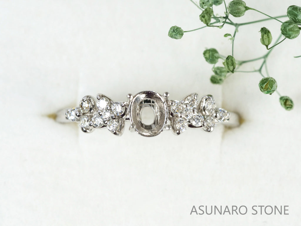 【お仕立て用】空枠番号：5275C　  リング枠　【オーダージュエリー用】