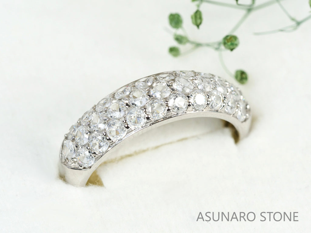 【お仕立て用】空枠番号：2CM　リング枠　パヴェ【オーダージュエリー用】hpv