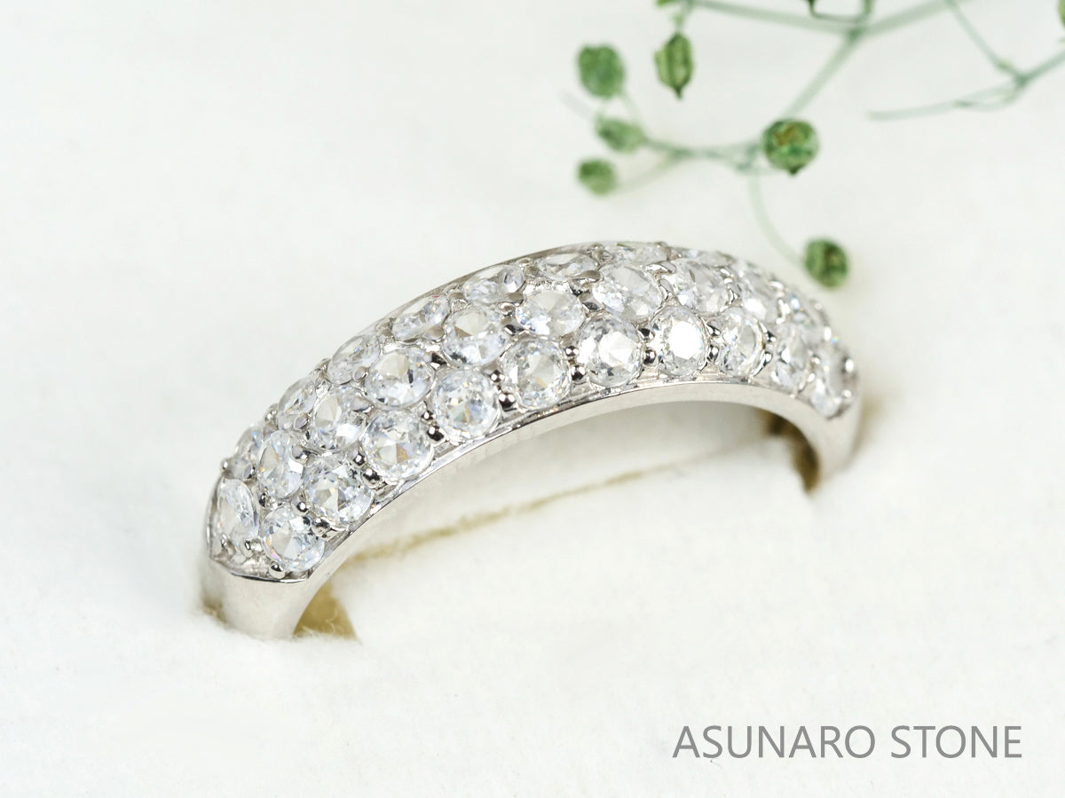 【お仕立て用】空枠番号：2CM　リング枠　パヴェ【オーダージュエリー用】hpv