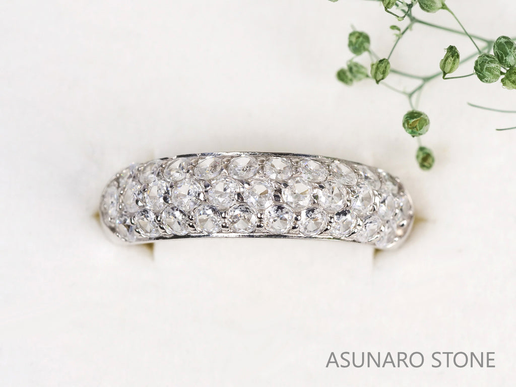 【お仕立て用】空枠番号：2CM　リング枠　パヴェ【オーダージュエリー用】hpv