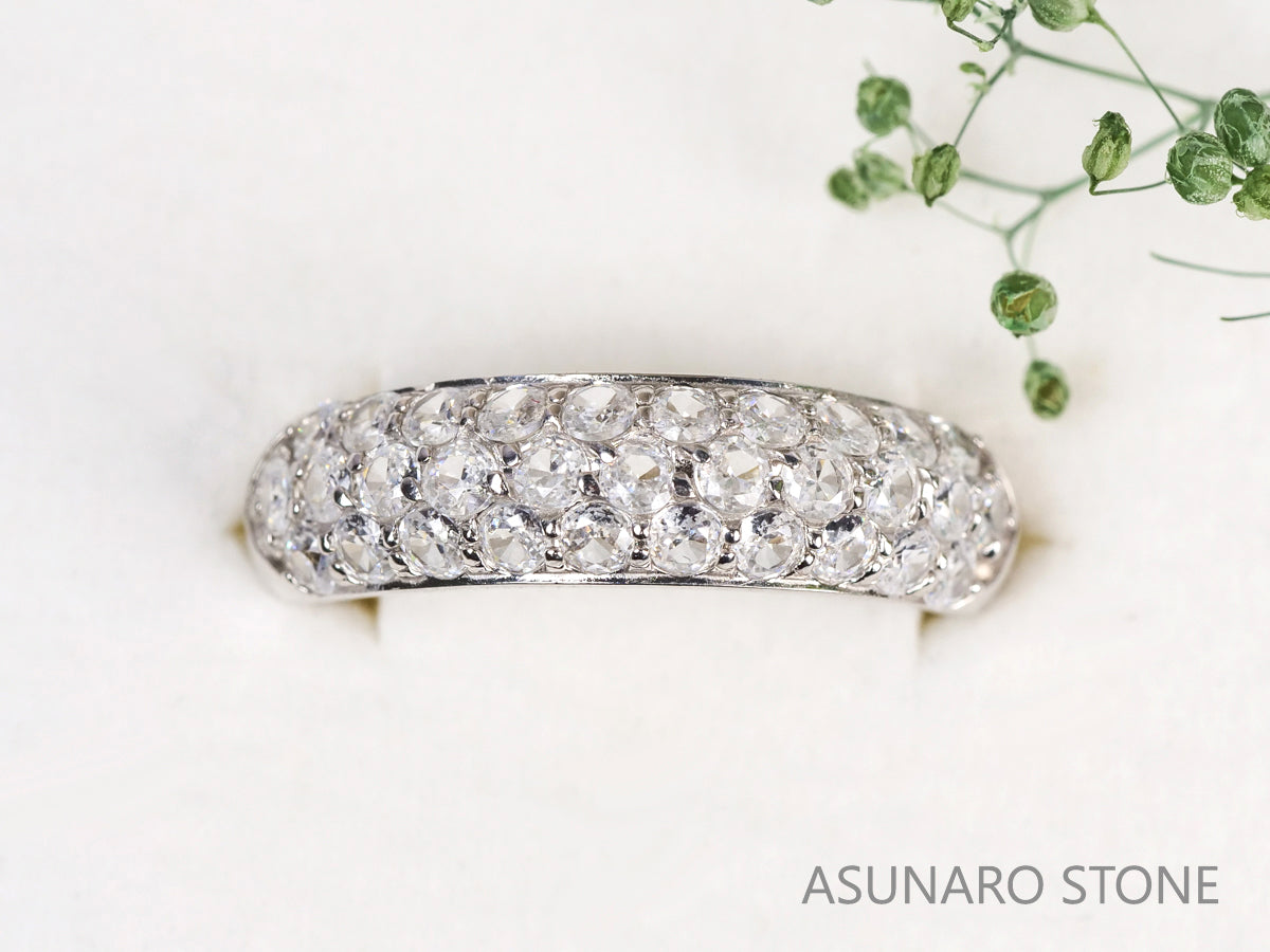 【お仕立て用】空枠番号：2CM　リング枠　パヴェ【オーダージュエリー用】hpv