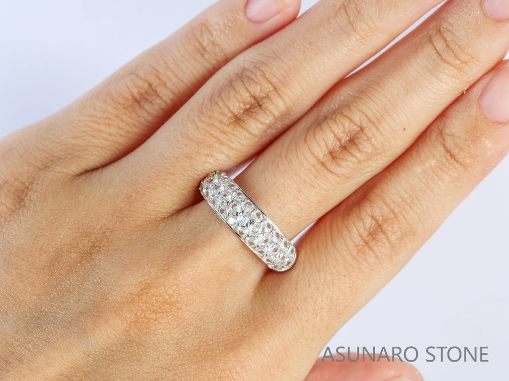 【お仕立て用】空枠番号：2CM　リング枠　パヴェ【オーダージュエリー用】hpv