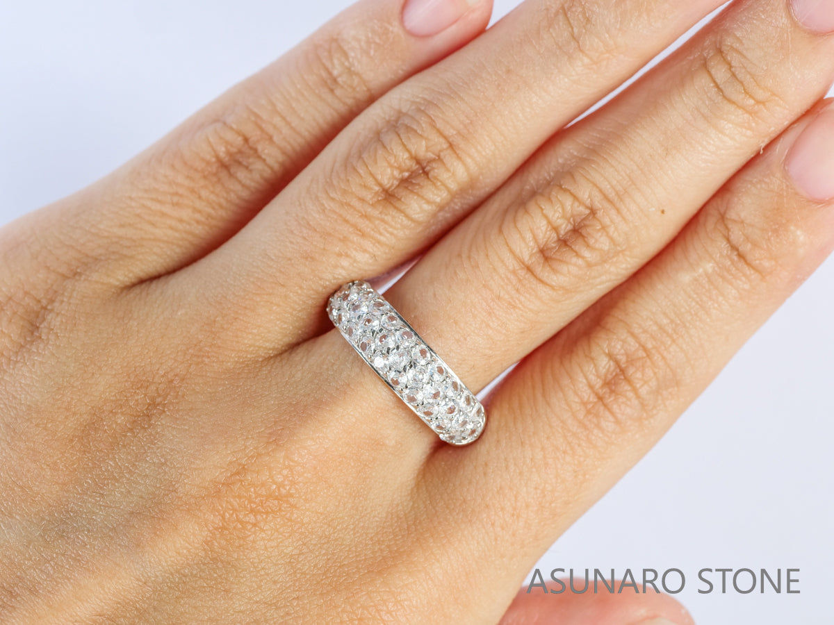 【お仕立て用】空枠番号：2CM　リング枠　パヴェ【オーダージュエリー用】hpv