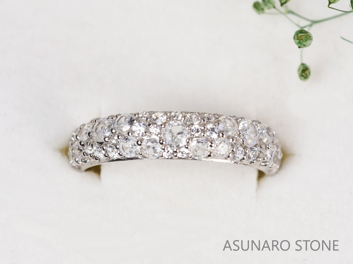 【お仕立て用】空枠番号：5114C　リング枠　パヴェ【オーダージュエリー用】hpv