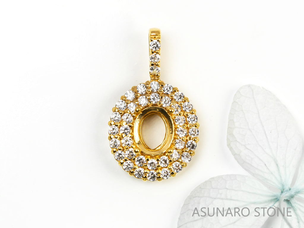 【お仕立て用】空枠番号：5323C　ペンダントトップ枠【オーダージュエリー用】