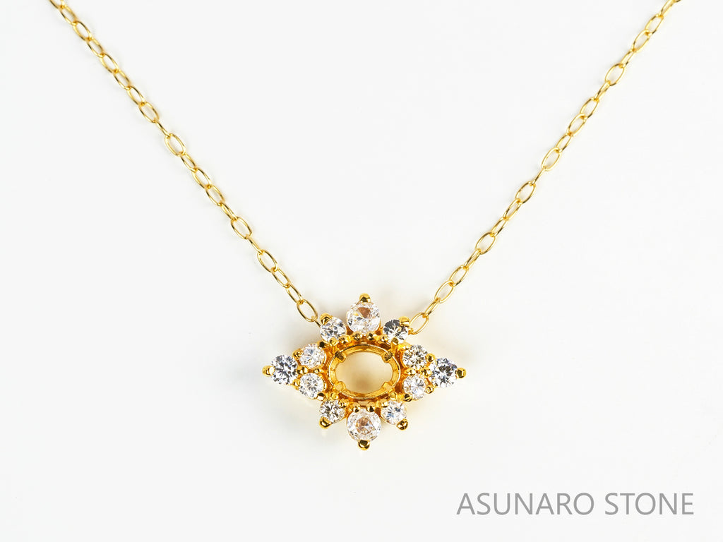 【お仕立て用】空枠番号：3065C　ペンダントトップ枠【オーダージュエリー用】