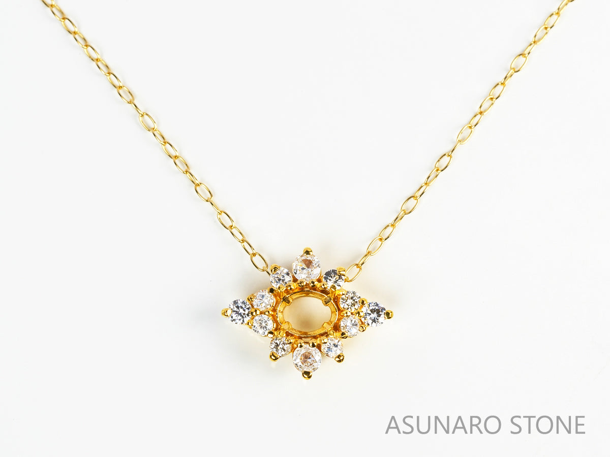 【お仕立て用】空枠番号：3065C　ペンダントトップ枠【オーダージュエリー用】