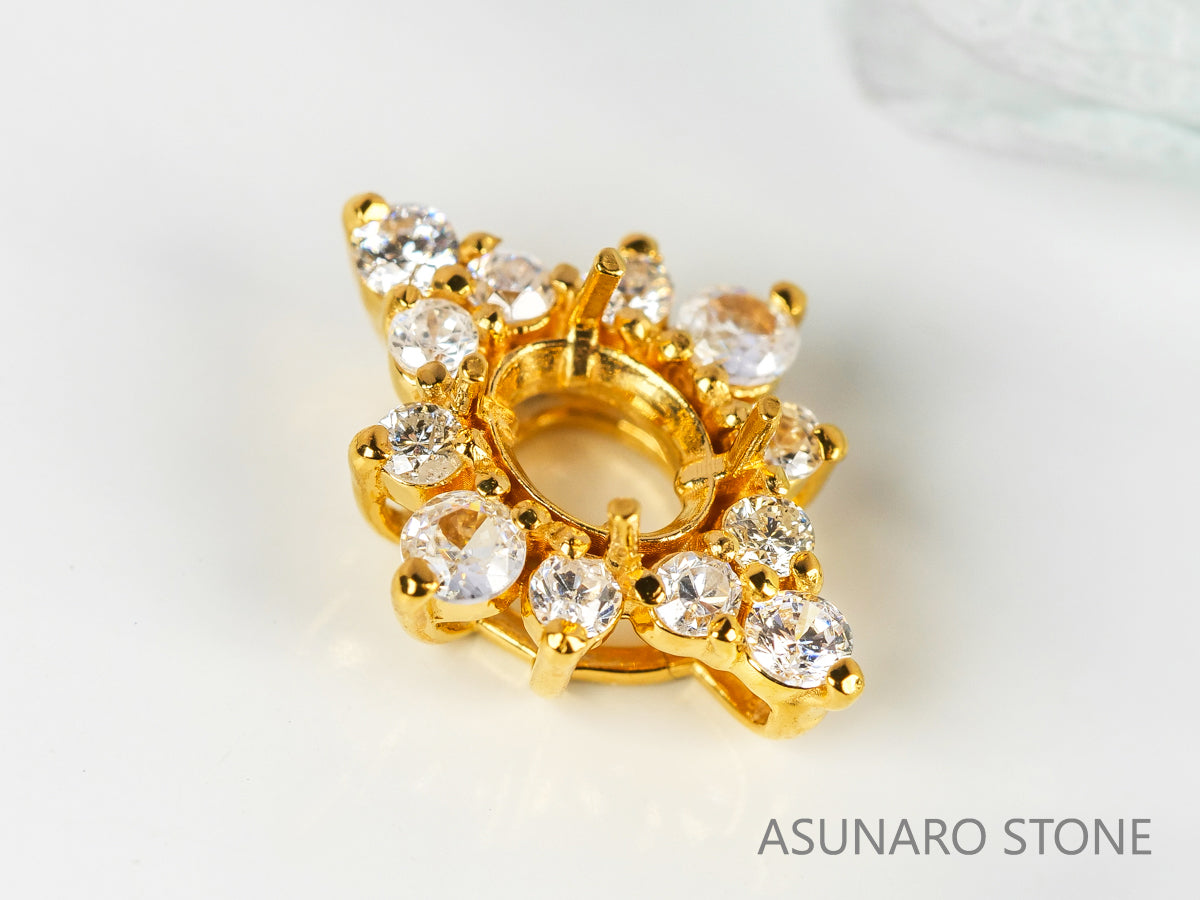 【お仕立て用】空枠番号：3065C　ペンダントトップ枠【オーダージュエリー用】