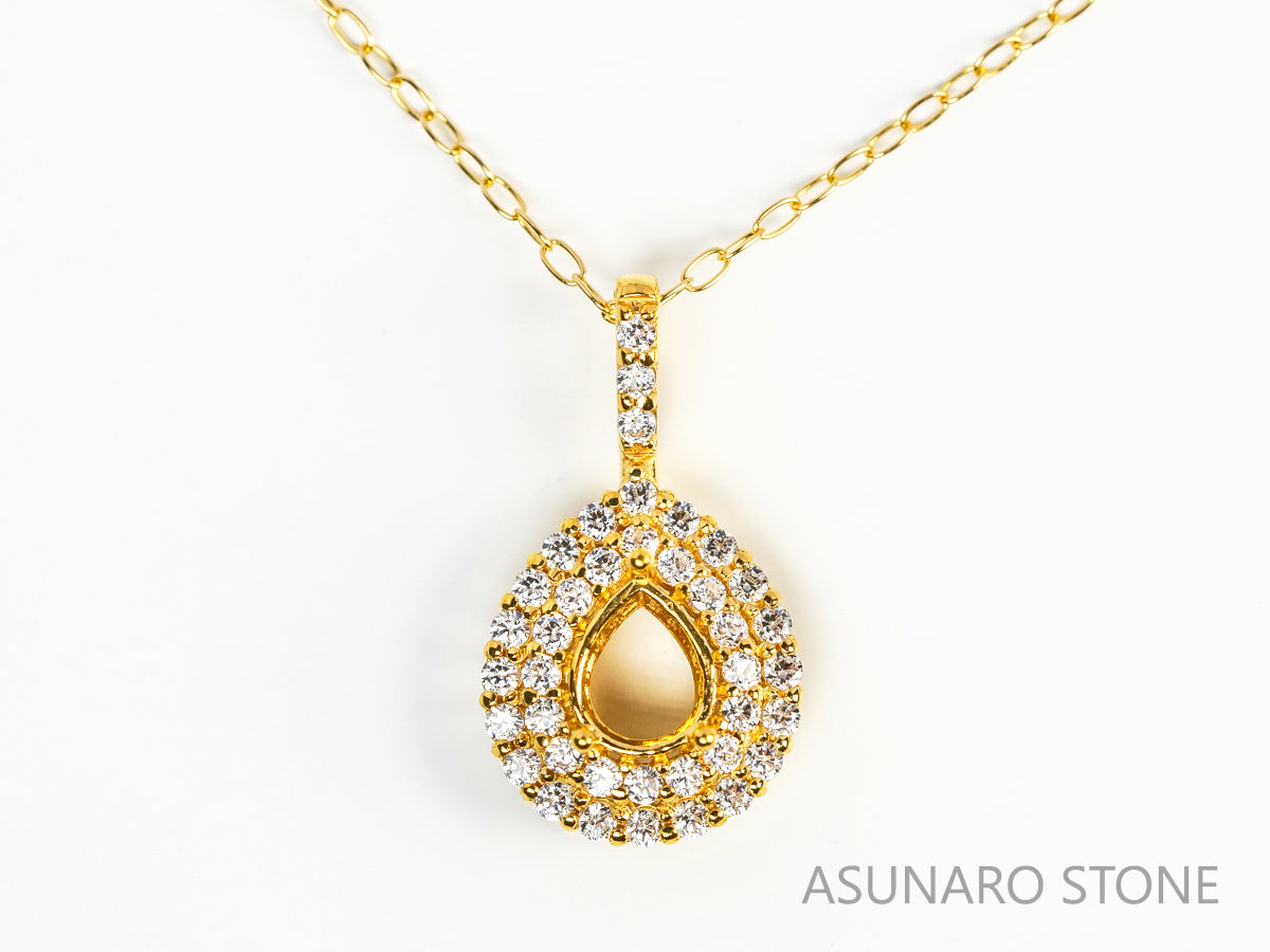 【お仕立て用】空枠番号：5326C　ペンダントトップ枠【オーダージュエリー用】