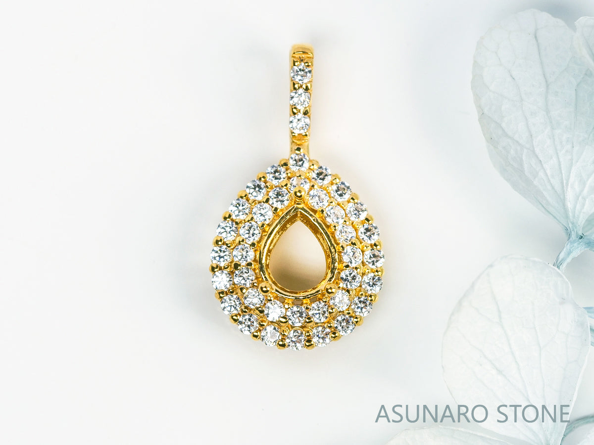 お仕立て用】空枠番号：5326C ペンダントトップ枠【オーダージュエリー