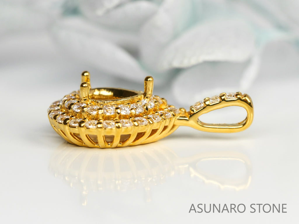 【お仕立て用】空枠番号：5326C　ペンダントトップ枠【オーダージュエリー用】