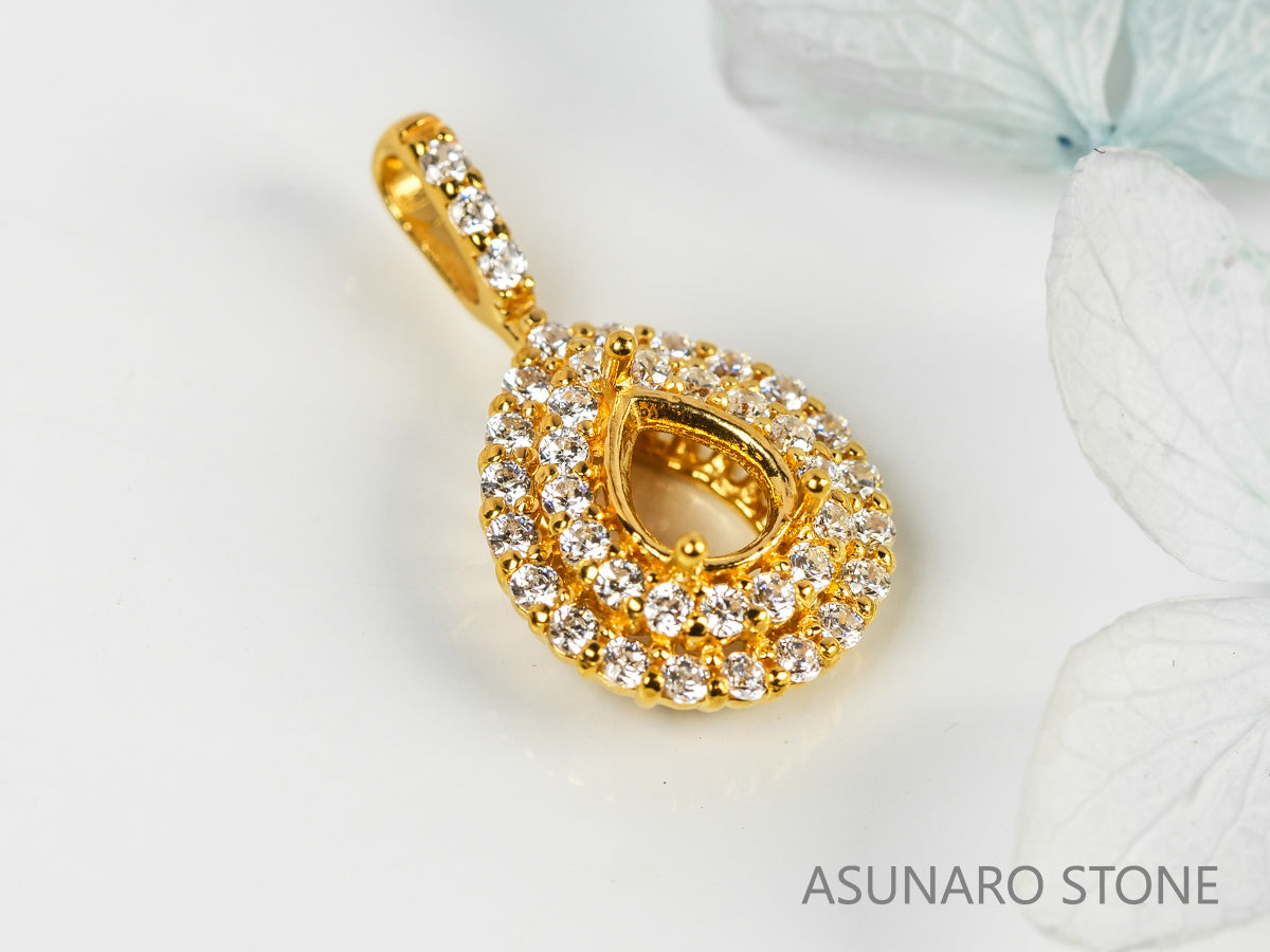 お仕立て用】空枠番号：5326C ペンダントトップ枠【オーダージュエリー