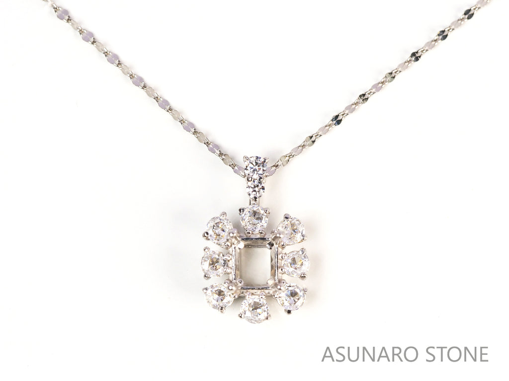 【お仕立て用】空枠番号：5342C　ペンダントトップ枠【オーダージュエリー用】