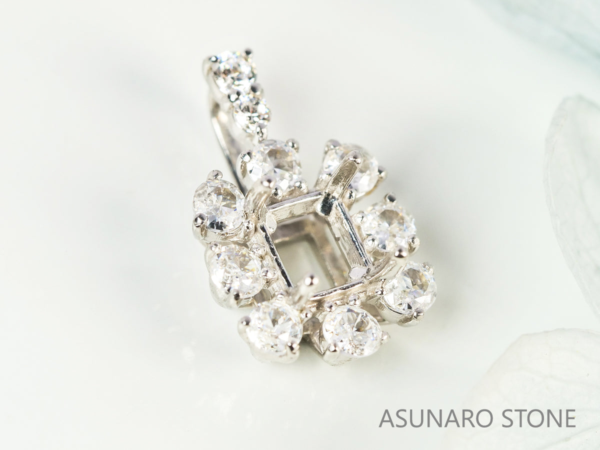 【お仕立て用】空枠番号：5342C　ペンダントトップ枠【オーダージュエリー用】