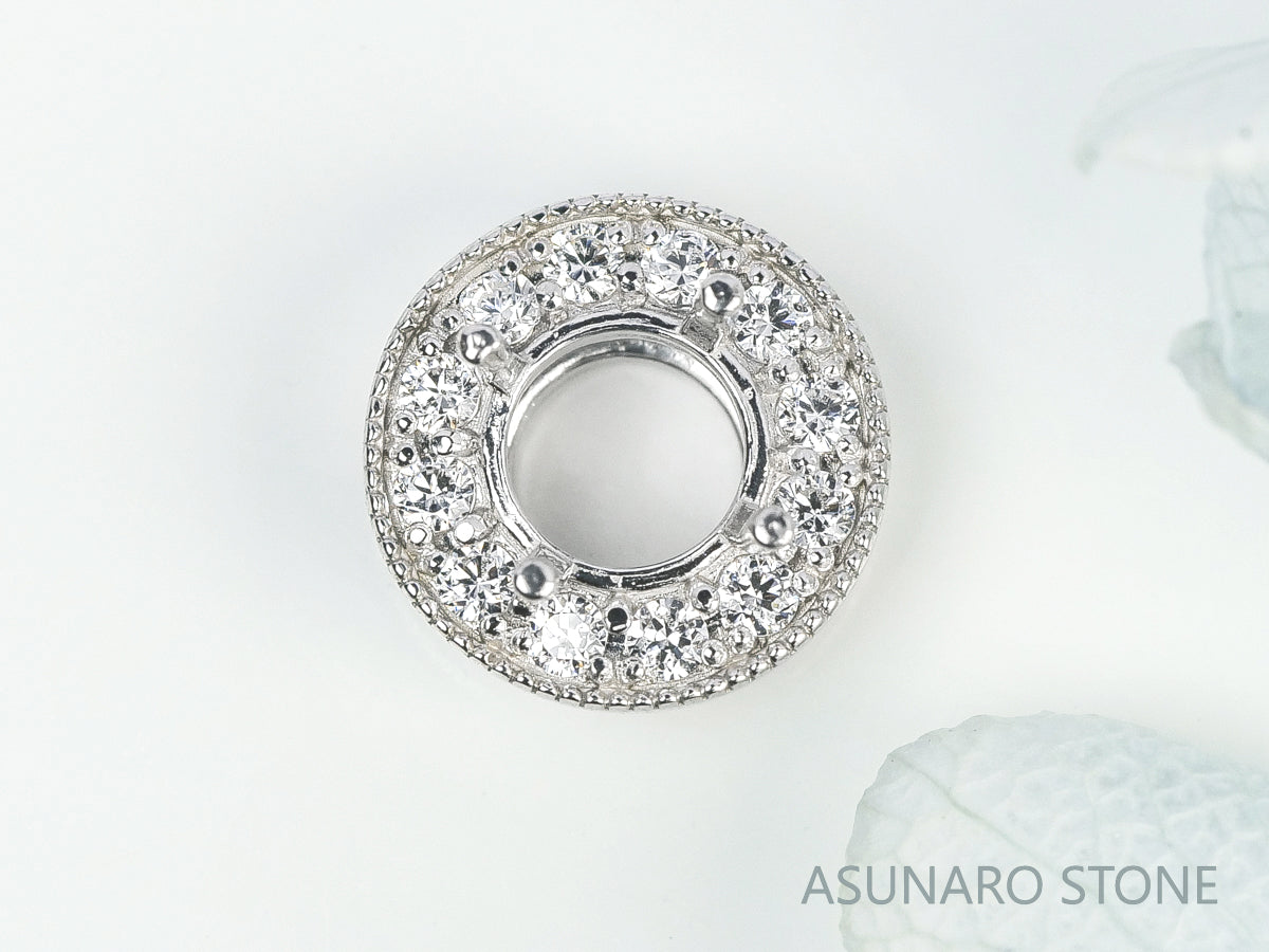 【お仕立て用】空枠番号：5351C　ペンダントトップ枠【オーダージュエリー用】