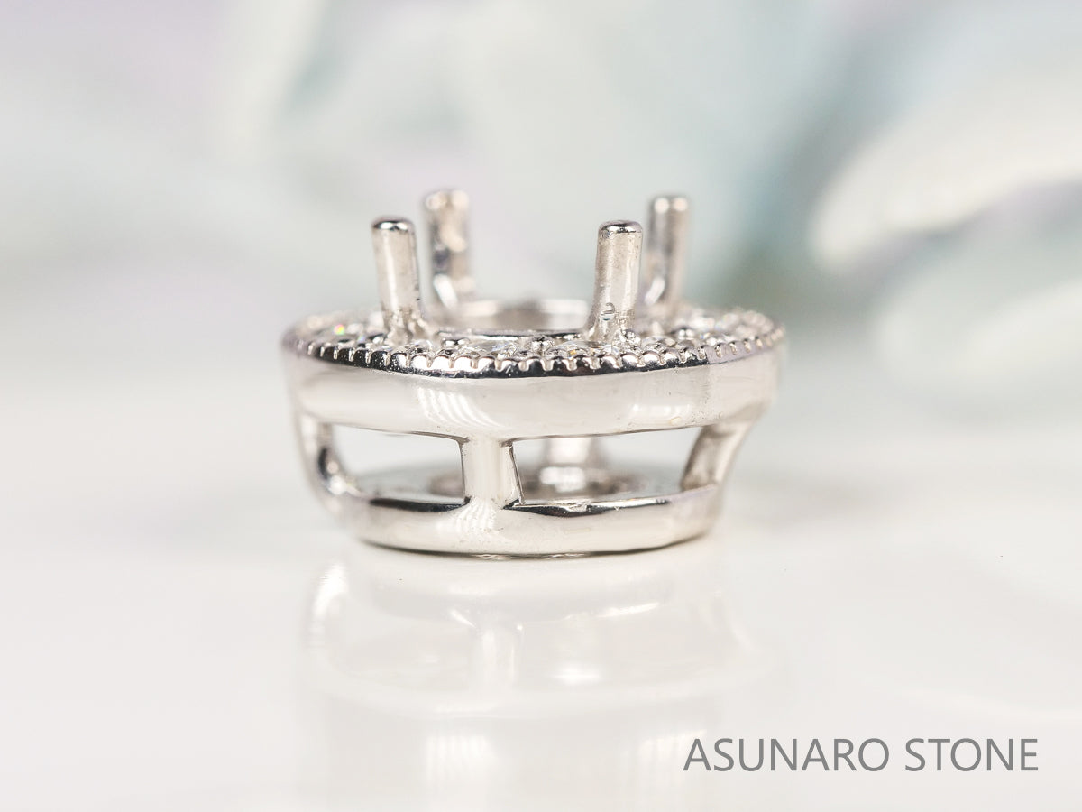 【お仕立て用】空枠番号：5351C　ペンダントトップ枠【オーダージュエリー用】