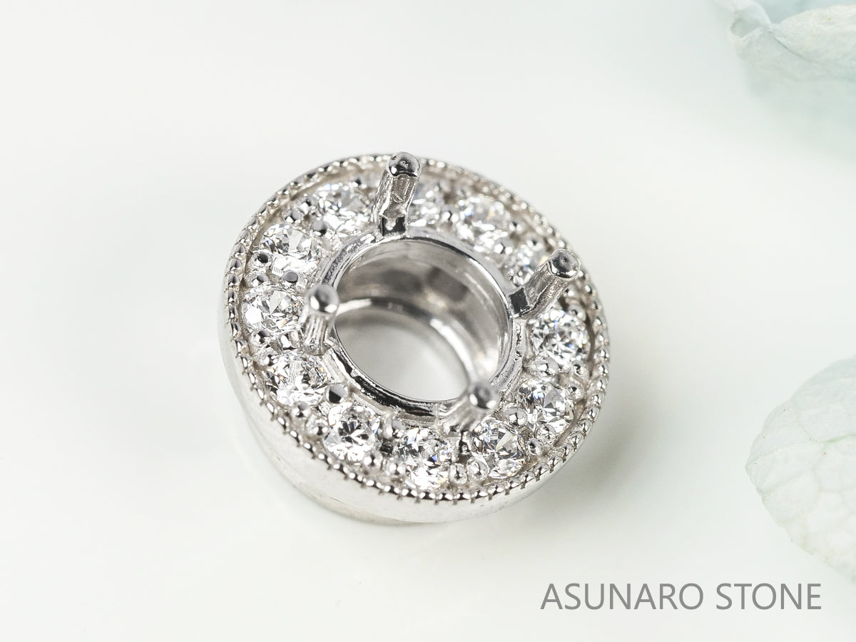 【お仕立て用】空枠番号：5351C　ペンダントトップ枠【オーダージュエリー用】