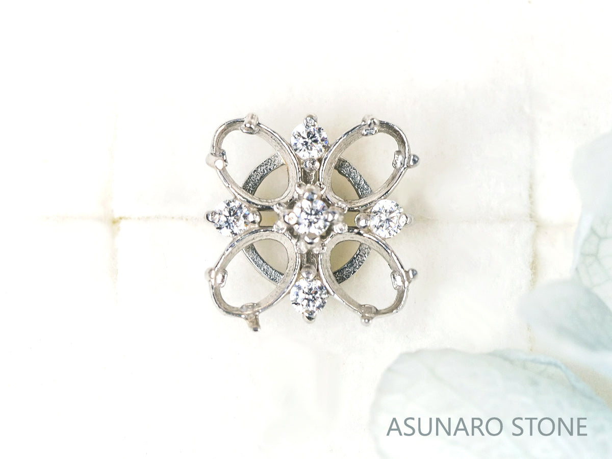 【お仕立て用】空枠番号：4317C　ペンダントトップ枠【オーダージュエリー用】