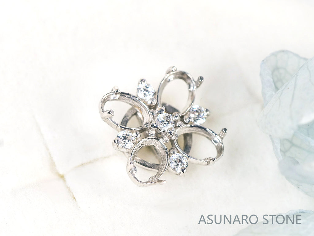 【お仕立て用】空枠番号：4317C　ペンダントトップ枠【オーダージュエリー用】