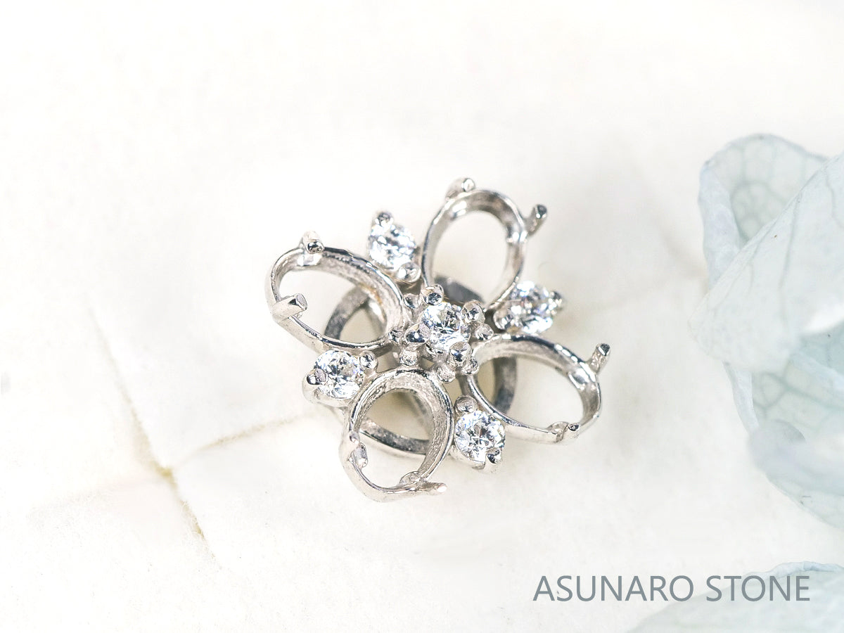 【お仕立て用】空枠番号：4317C　ペンダントトップ枠【オーダージュエリー用】