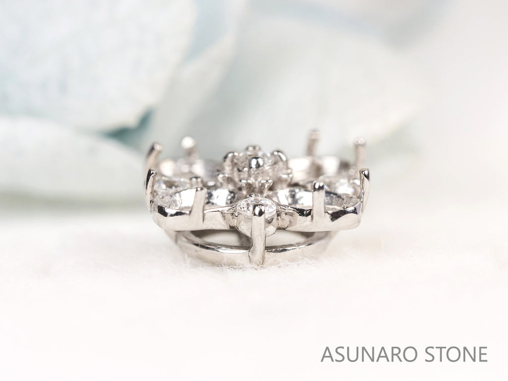 【お仕立て用】空枠番号：4317C　ペンダントトップ枠【オーダージュエリー用】