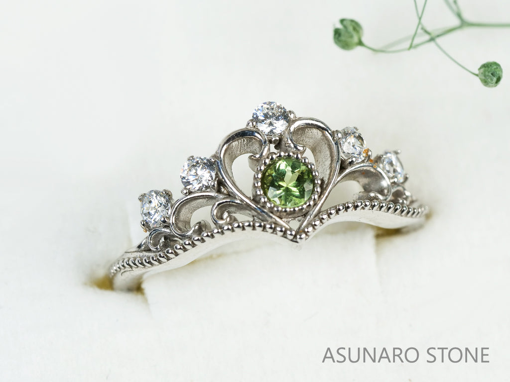 【お仕立て用】空枠番号：2199C　リング枠　ティアラ【オーダージュエリー用】