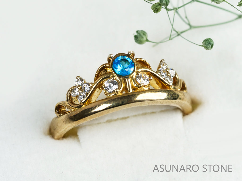 【お仕立て用】空枠番号：1960C　リング枠　ティアラ【オーダージュエリー用】