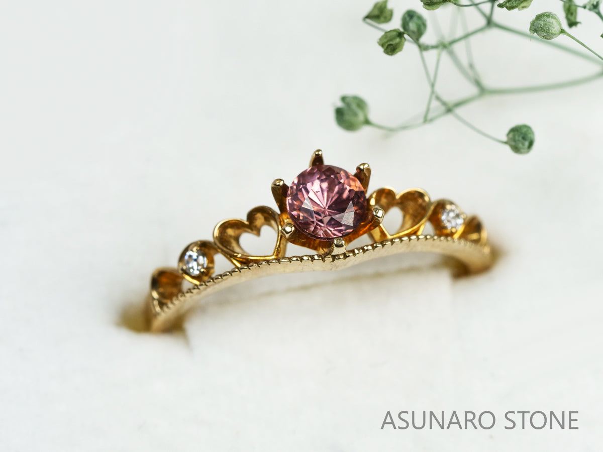 【お仕立て用】空枠番号：4211C　リング枠　ティアラ【オーダージュエリー用】