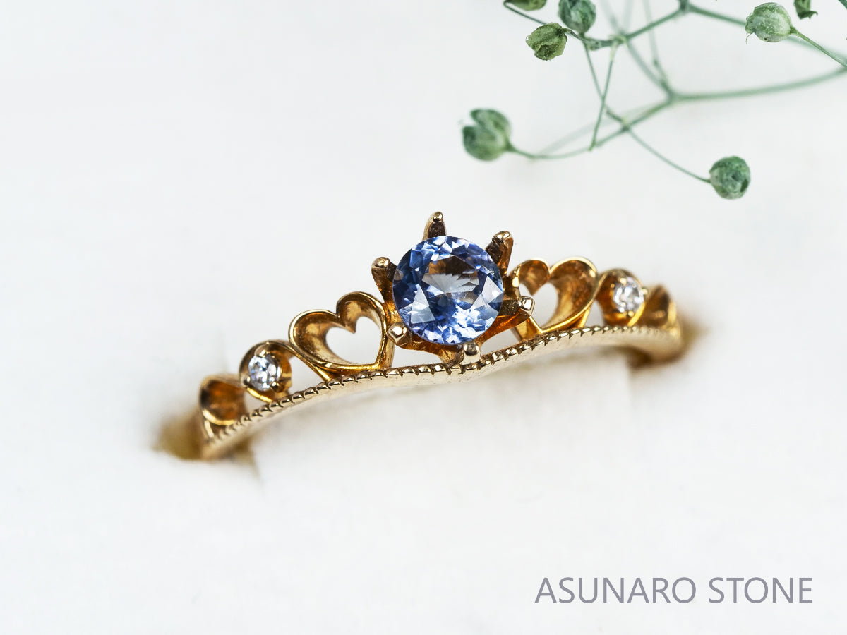 【お仕立て用】空枠番号：4211C　リング枠　ティアラ【オーダージュエリー用】