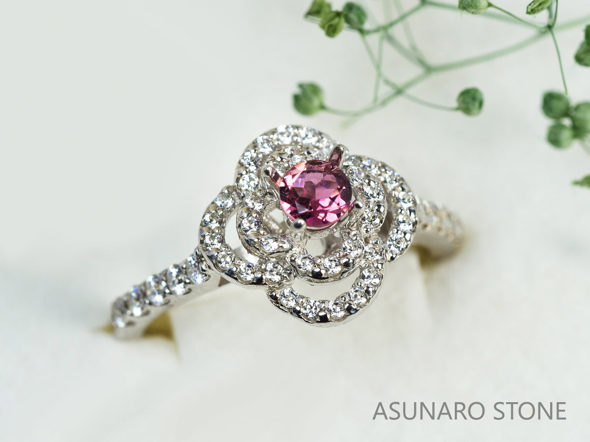 【お仕立て用】空枠番号：4357C　4mm用　リング枠　取り巻き【オーダージュエリー用】