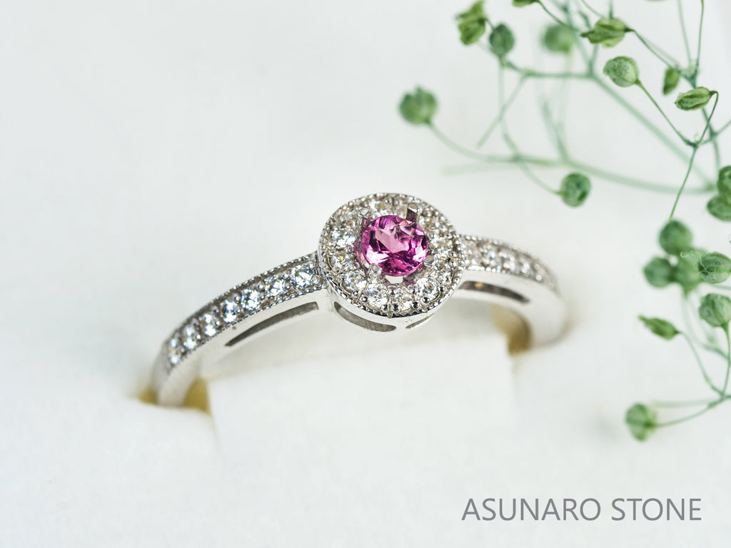 【お仕立て用】空枠番号：2521C　3mm用　リング枠　取り巻き【オーダージュエリー用】