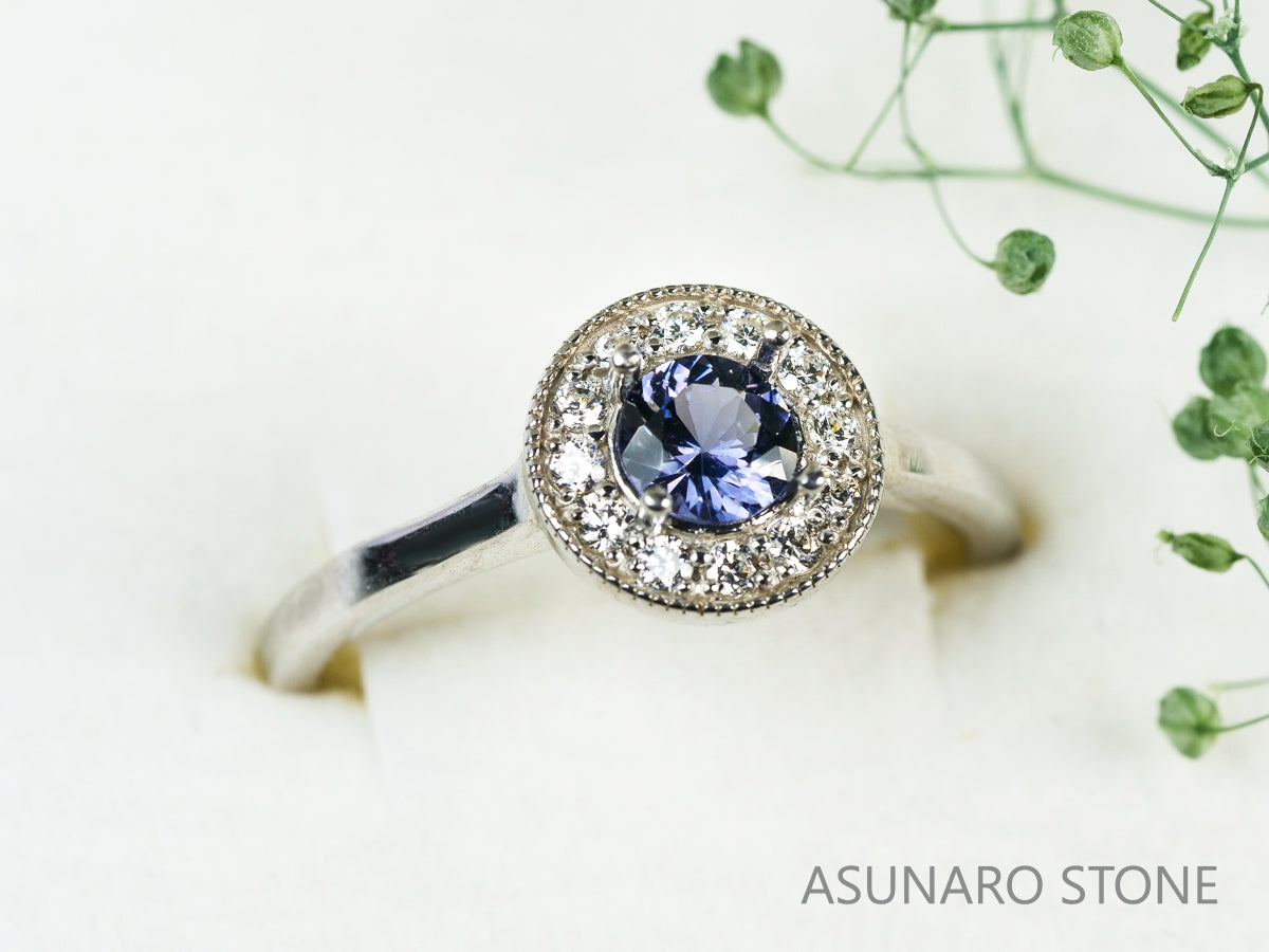 【お仕立て用】空枠番号：5352C　 5mm用　リング枠　取り巻き【オーダージュエリー用】