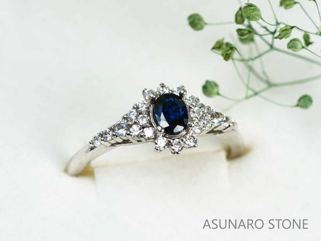 【お仕立て用】空枠番号：4618C　4.5×4mm用　リング枠　取り巻き【オーダージュエリー用】