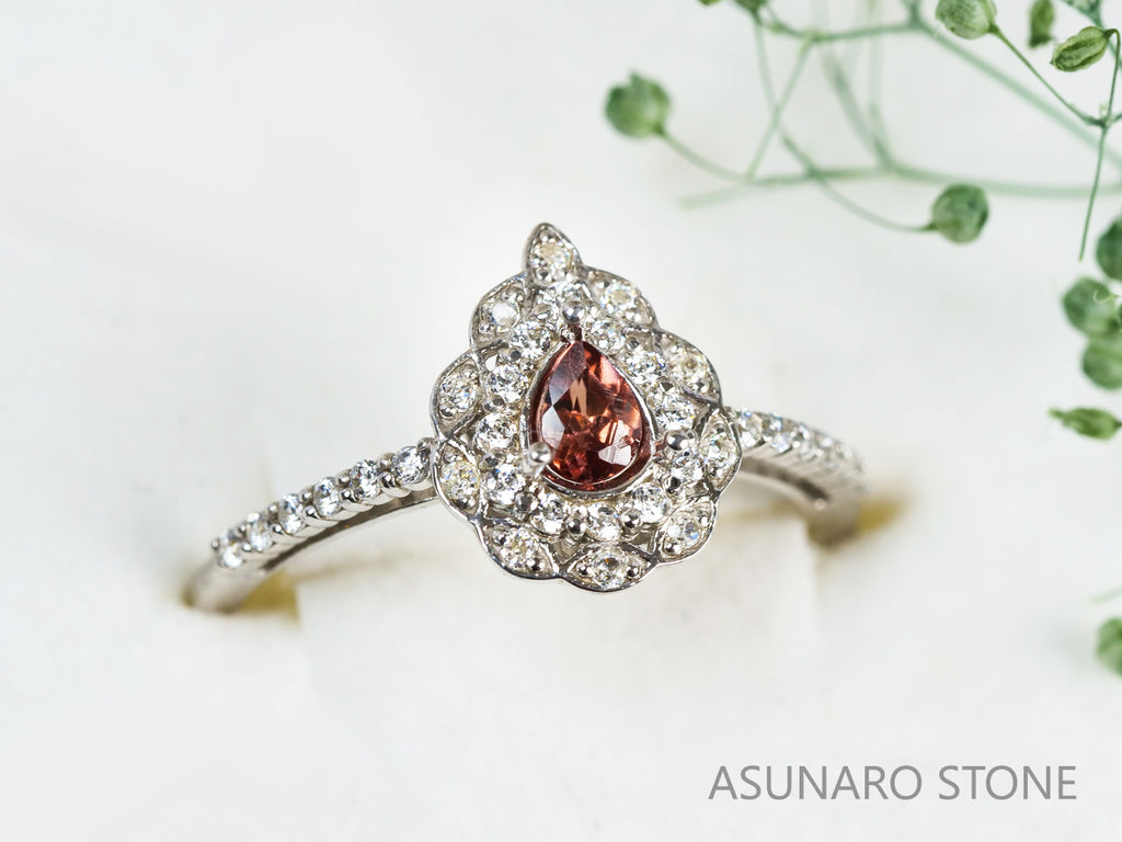 【お仕立て用】空枠番号：5292C　4×5mm用　リング枠　取り巻き【オーダージュエリー用】