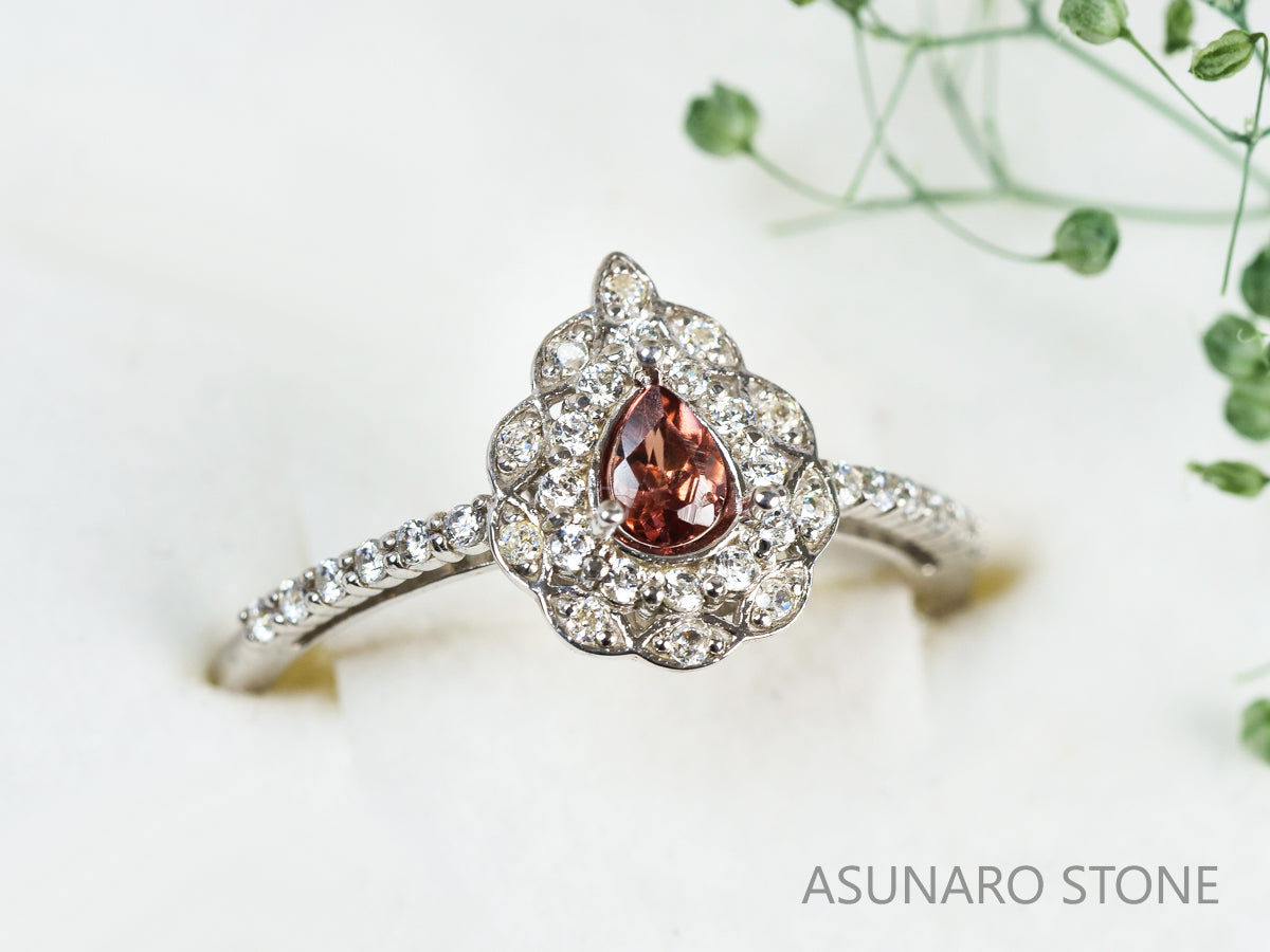 【お仕立て用】空枠番号：5292C　4×5mm用　リング枠　取り巻き【オーダージュエリー用】