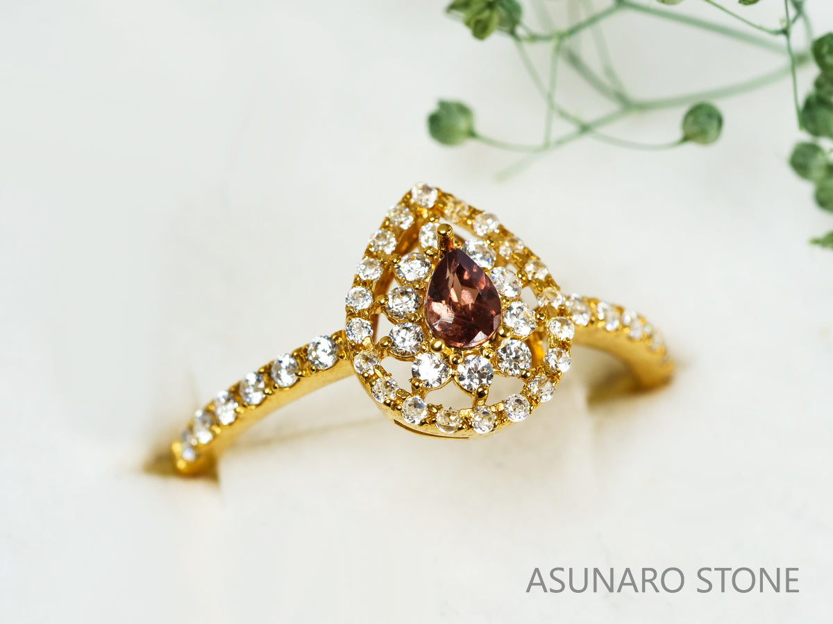 【お仕立て用】空枠番号：4812C　4×3mm用　リング枠　取り巻き【オーダージュエリー用】