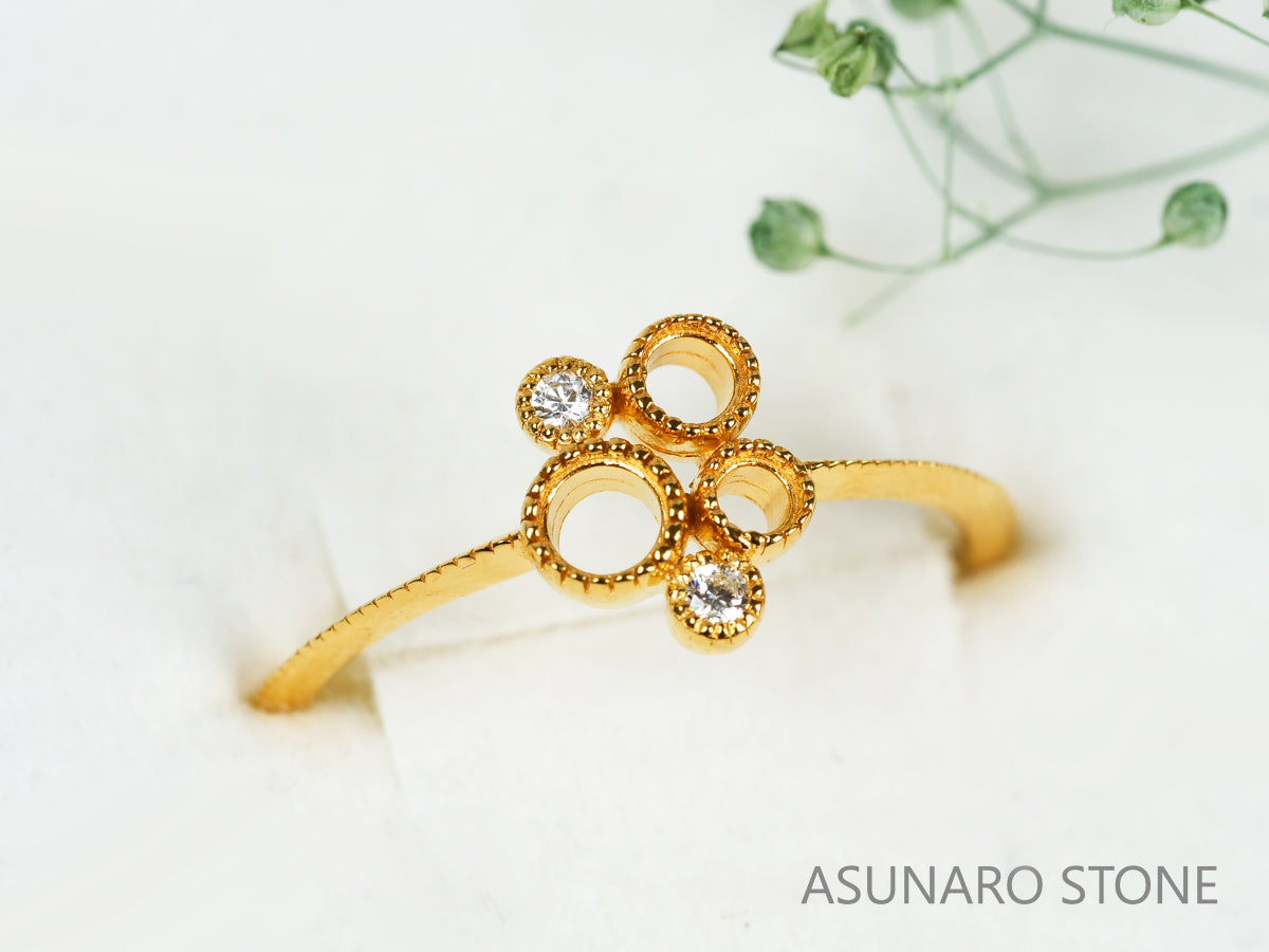 【お仕立て用】空枠番号：5239C　リング枠【オーダージュエリー用】