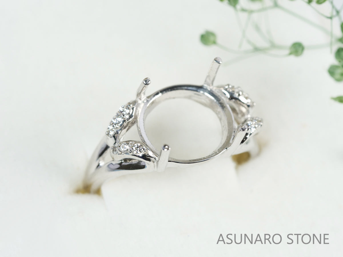 【お仕立て用】空枠番号：5568I　リング枠【オーダージュエリー用】