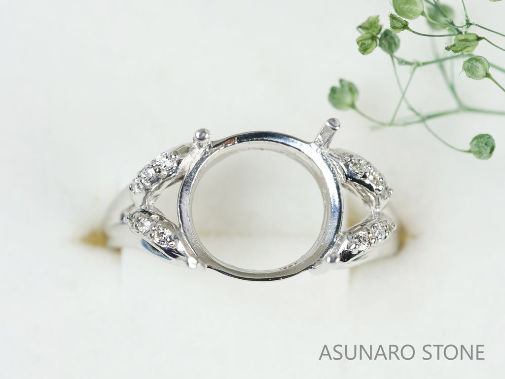 【お仕立て用】空枠番号：5568I　リング枠【オーダージュエリー用】