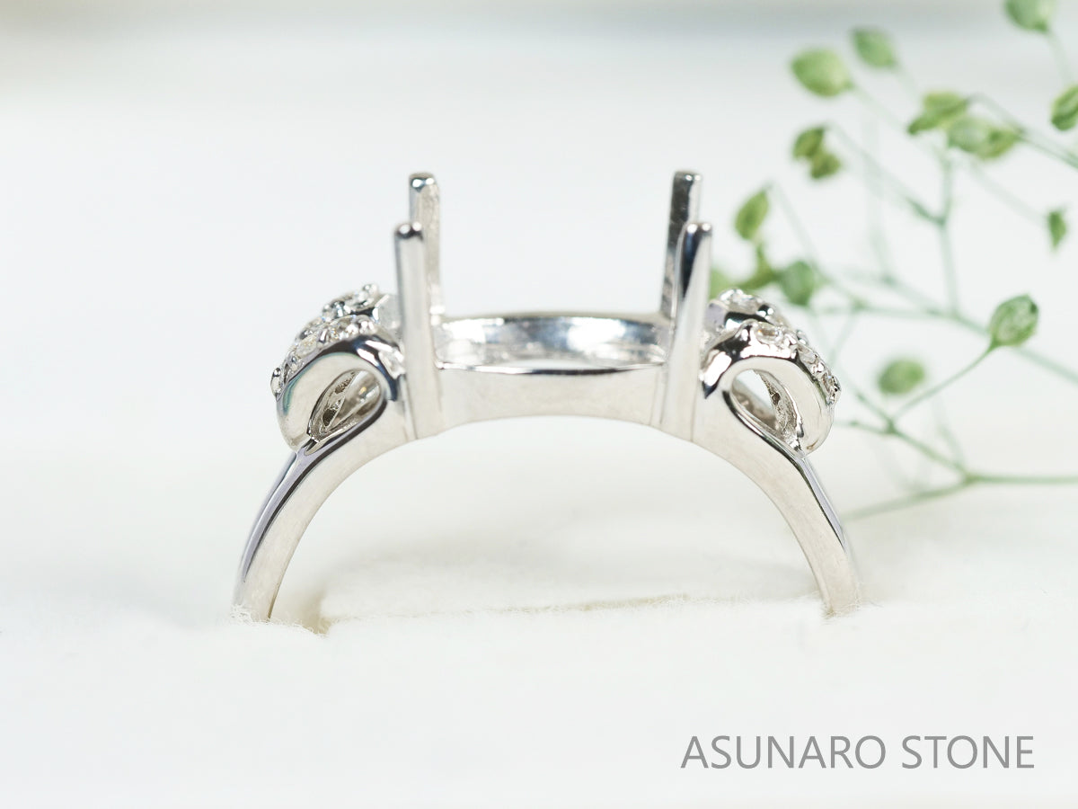 お仕立て用】空枠番号：5568I リング枠【オーダージュエリー用