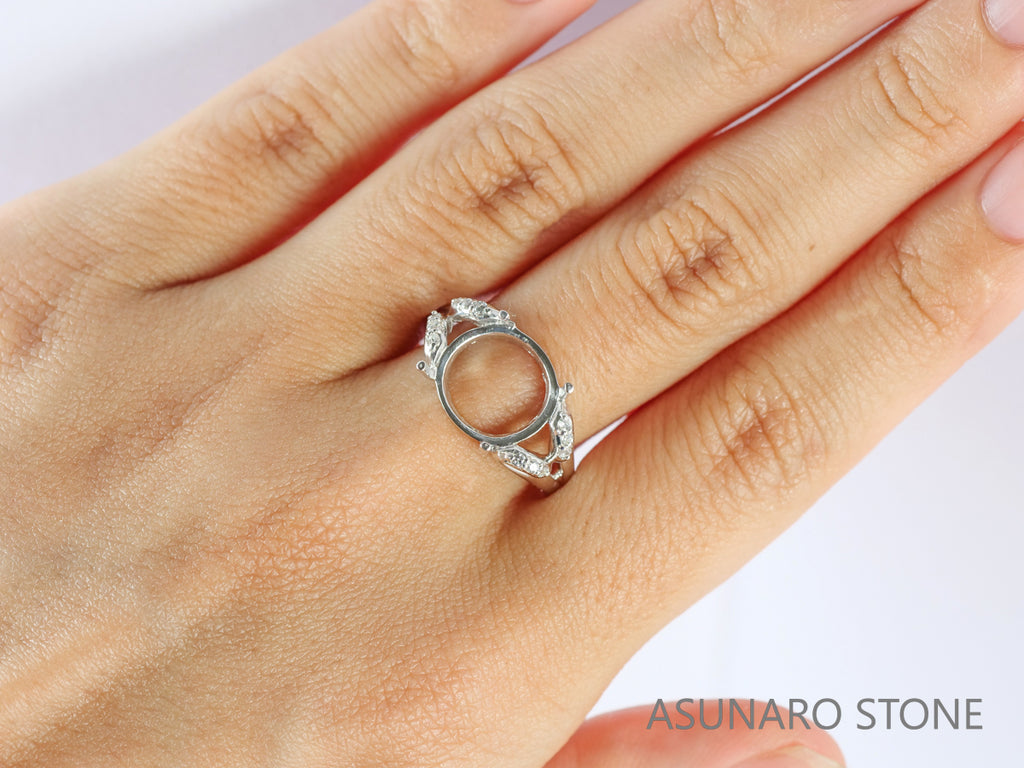 【お仕立て用】空枠番号：5568I　リング枠【オーダージュエリー用】