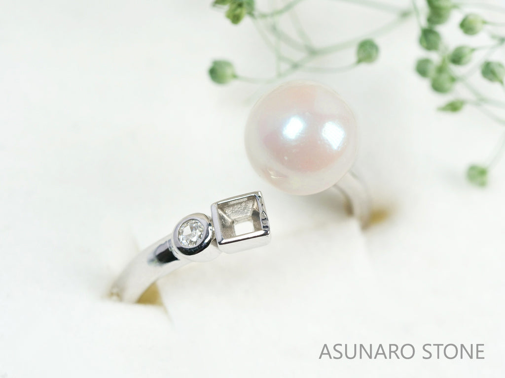 【お仕立て用】空枠番号：5163C　フォークリング　リング枠【オーダージュエリー用】hpv