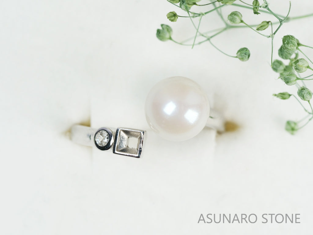 【お仕立て用】空枠番号：5163C　フォークリング　リング枠【オーダージュエリー用】hpv