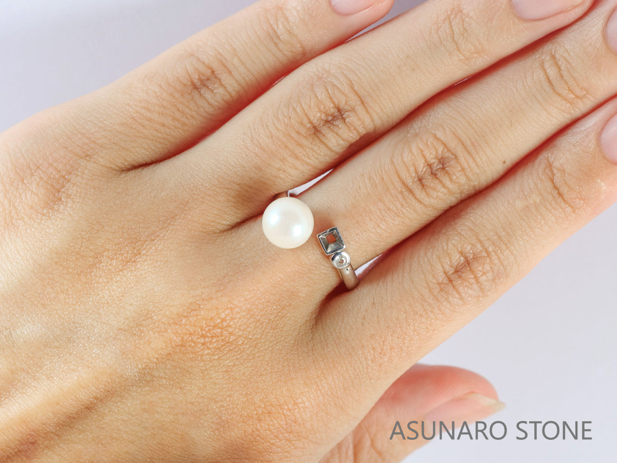 【お仕立て用】空枠番号：5163C　フォークリング　リング枠【オーダージュエリー用】hpv