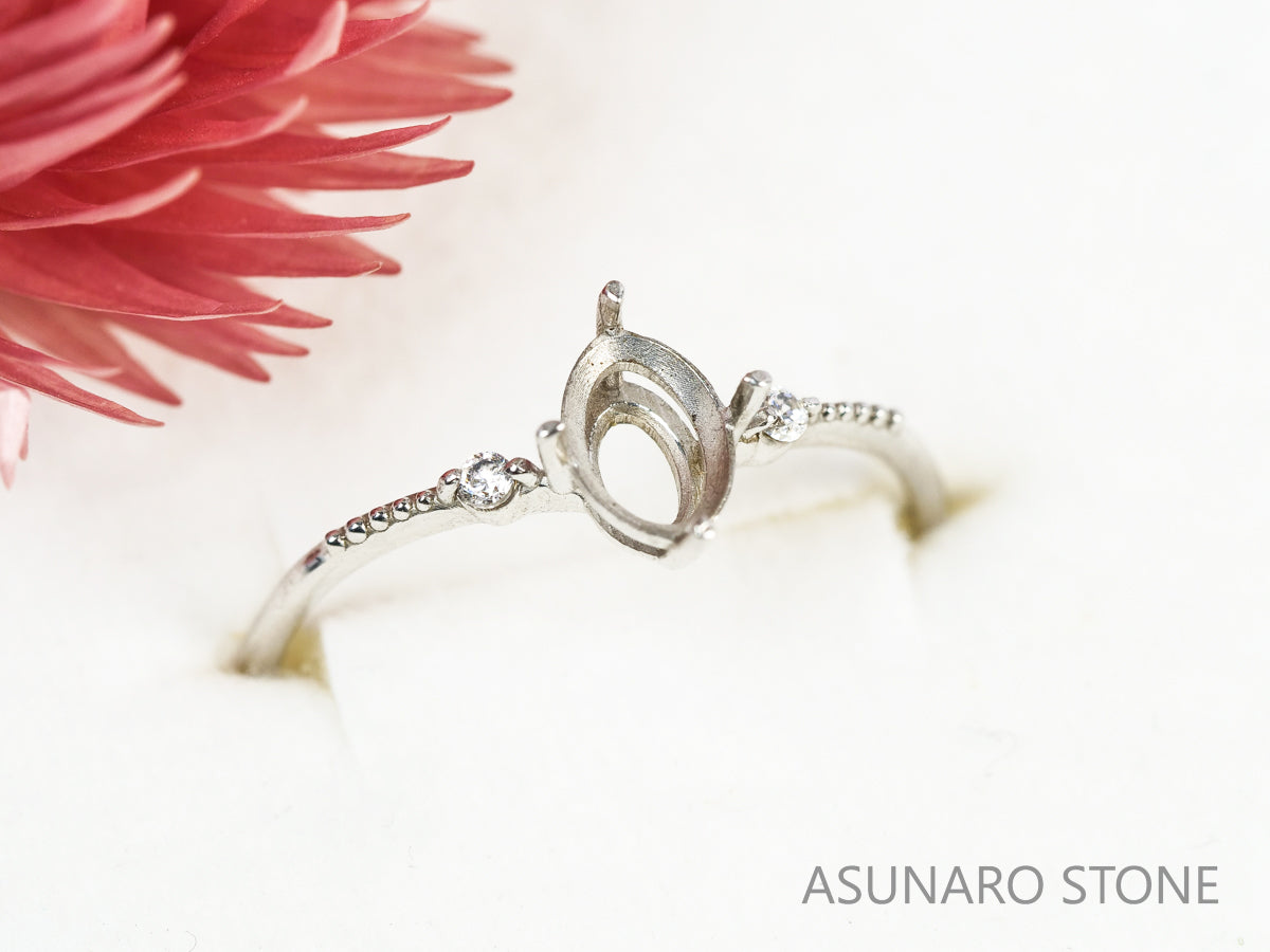 【お仕立て用】空枠番号：S30A　リング枠【オーダージュエリー用】